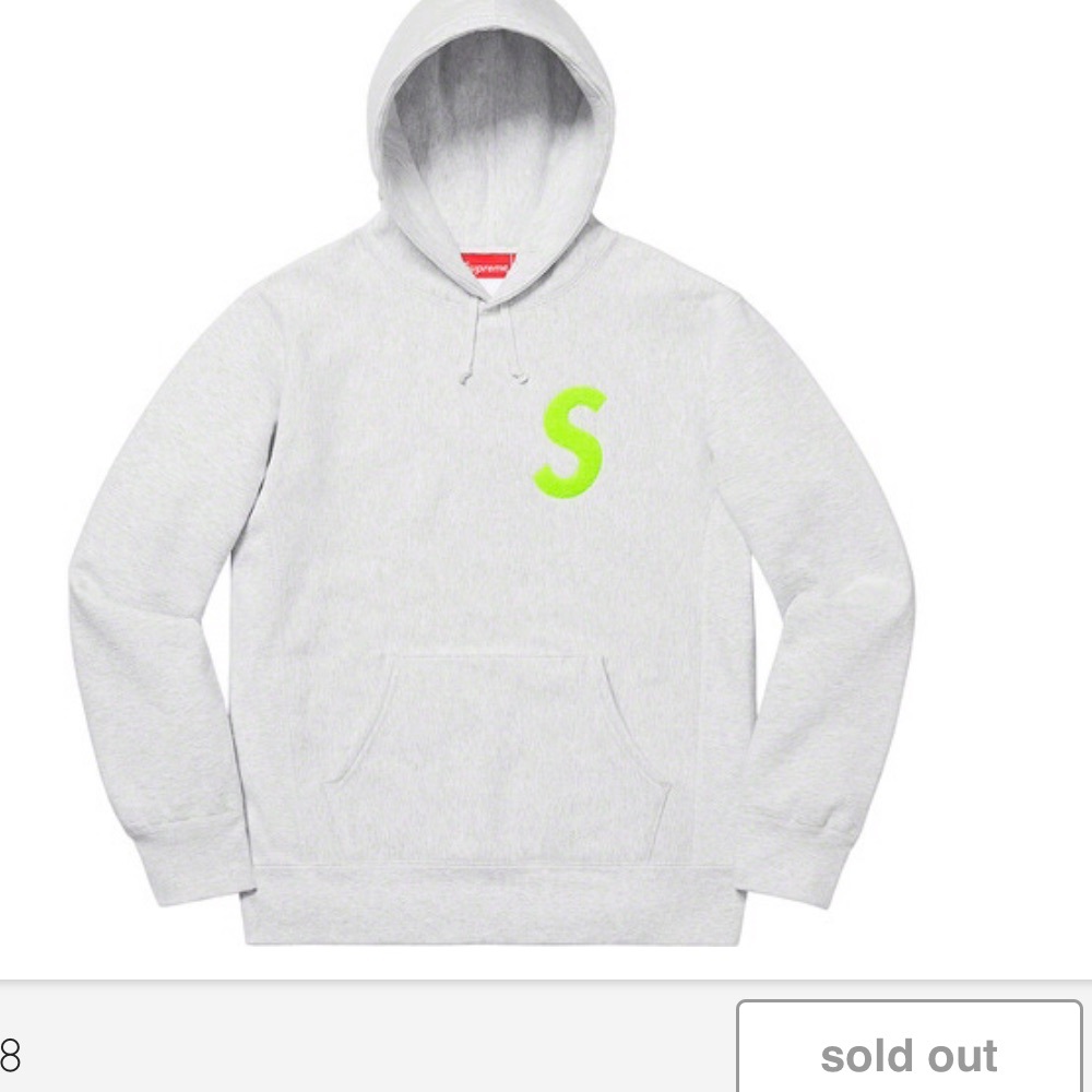 Ash Grey S Supreme Hoodie F/W2019
